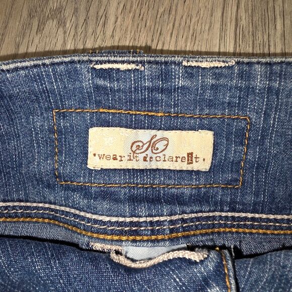 SO Y2K Style Jean Mini Skirt Juniors Size 3 - Picture 4 of 7